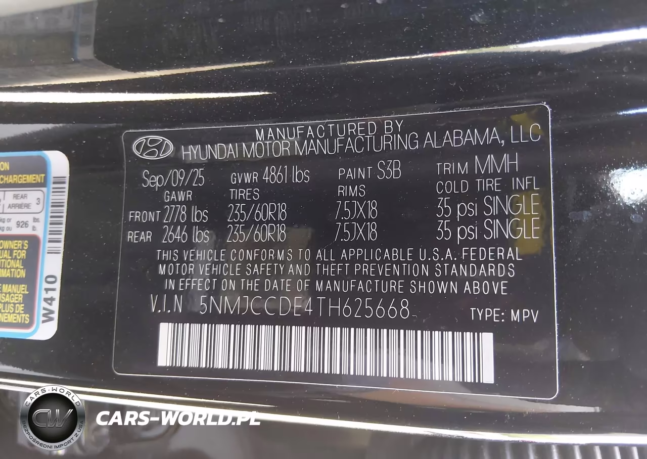 2026 Hyundai Tucson Sel Premium VIN:5NMJCCDE4TH625668 - 9