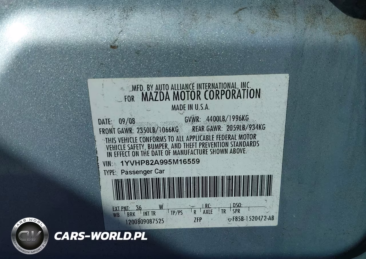 2009 Mazda Mazda6 I Grand Touring VIN:1YVHP82A995M16559 - 9