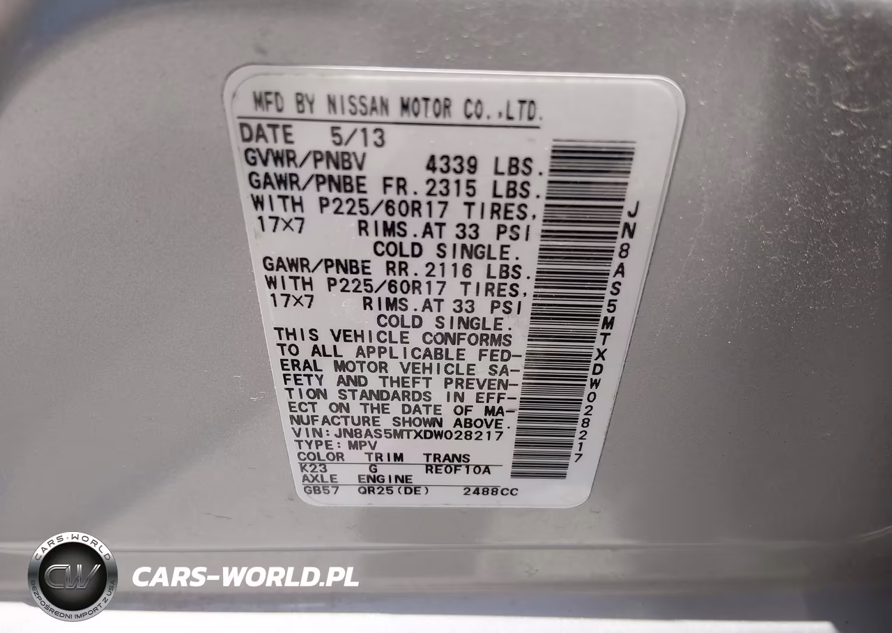 2013 Nissan Rogue Sv VIN:JN8AS5MTXDW028217 - 9