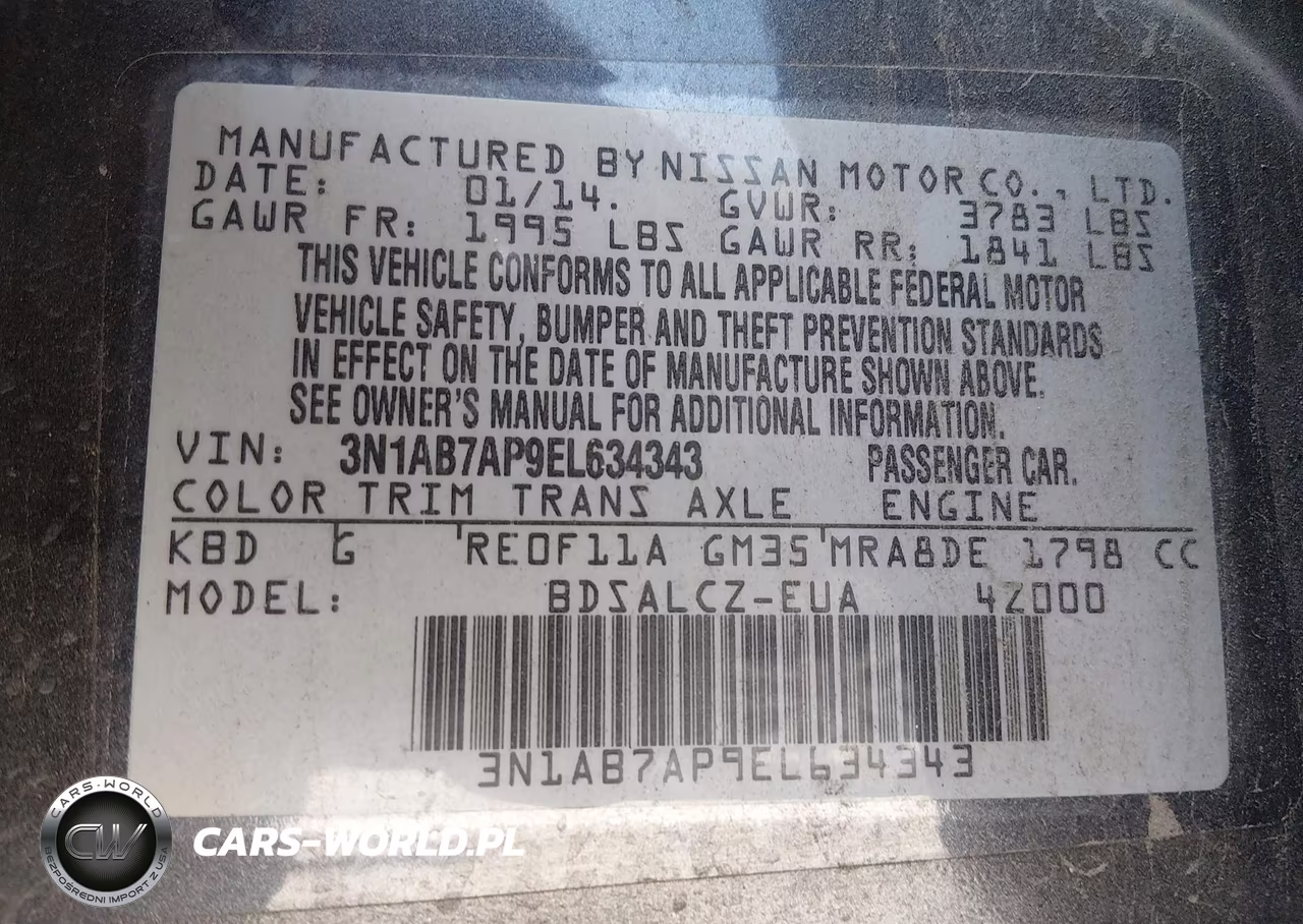 2014 Nissan Sentra S VIN:3N1AB7AP9EL634343 - 9