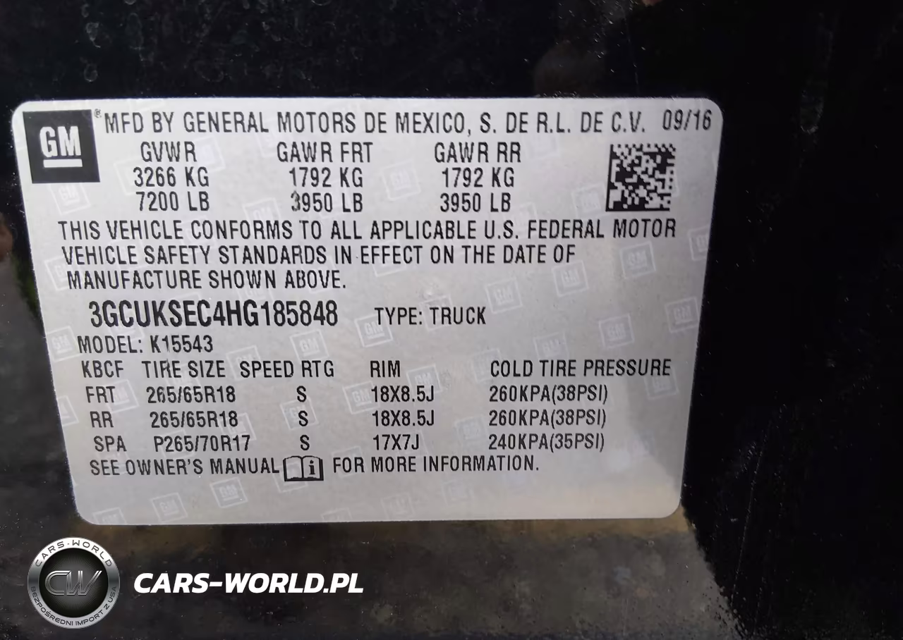 2017 Chevrolet Silverado 1500 Ltz VIN:3GCUKSEC4HG185848 - 9