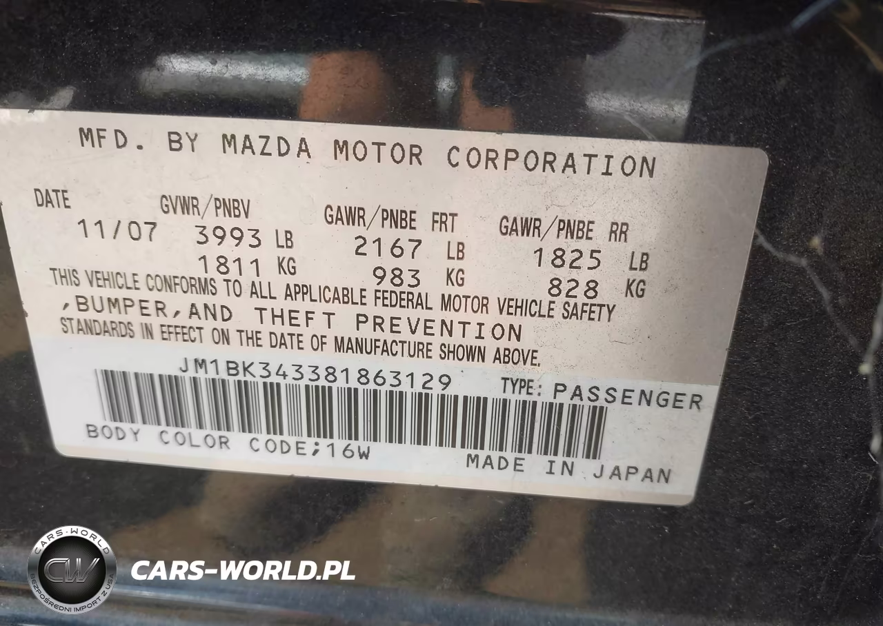 2008 Mazda Mazda3 S Touring VIN:JM1BK343381863129 - 9