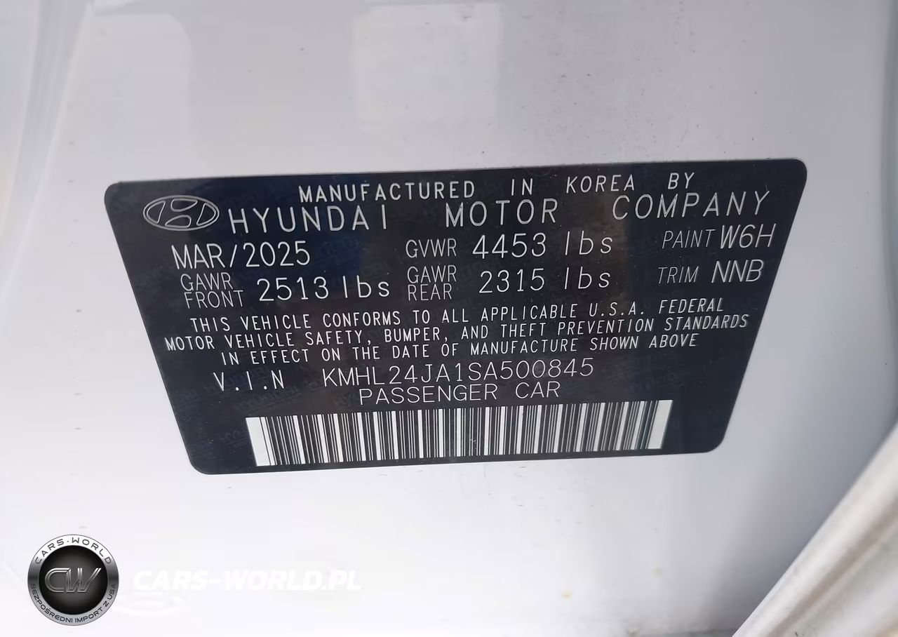 2025 Hyundai Sonata Se VIN:KMHL24JA1SA500845 - 9