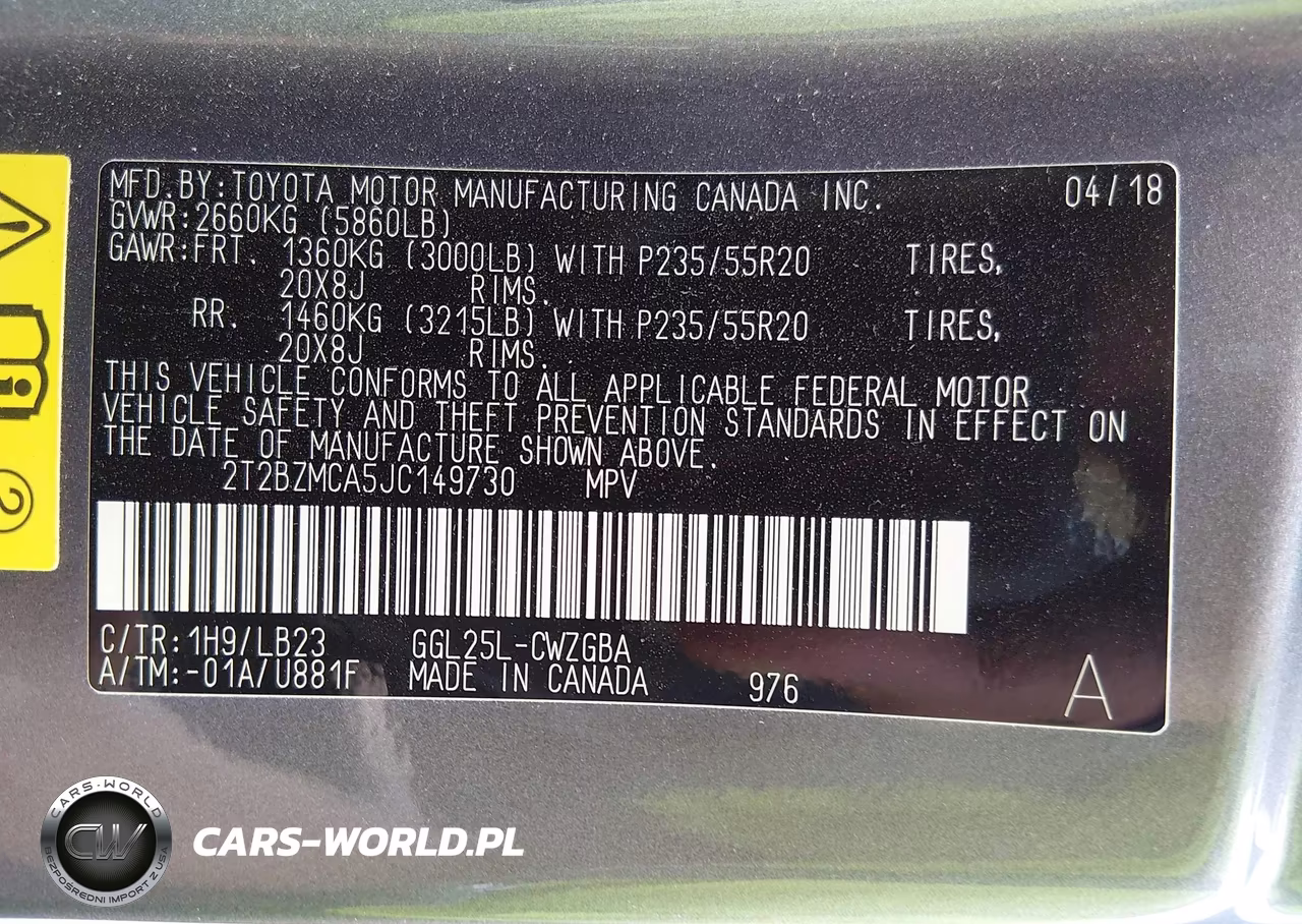 2018 Lexus Rx 350 VIN:2T2BZMCA5JC149730 - 9