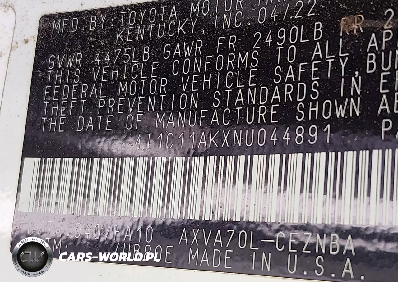 2022 Toyota Camry Le VIN:4T1C11AKXNU044891 - 9