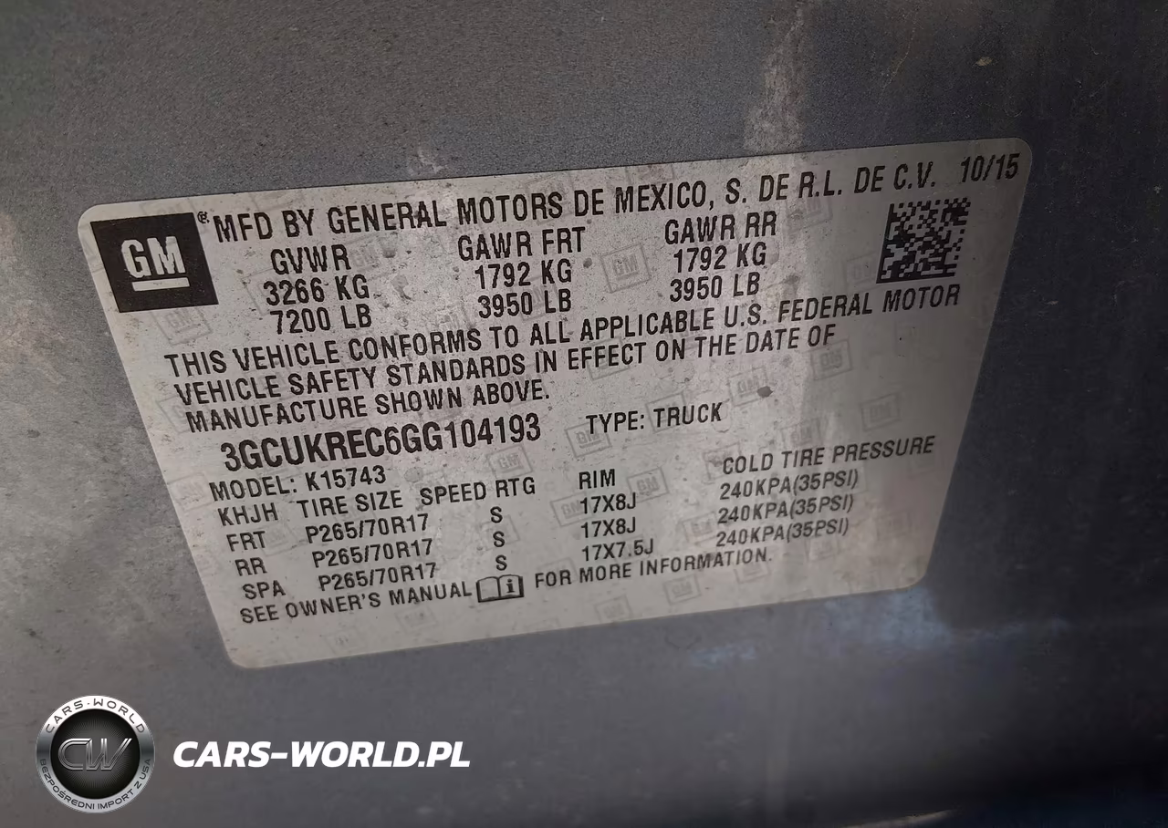 2016 Chevrolet Silverado 1500 Lt VIN:3GCUKREC6GG104193 - 9