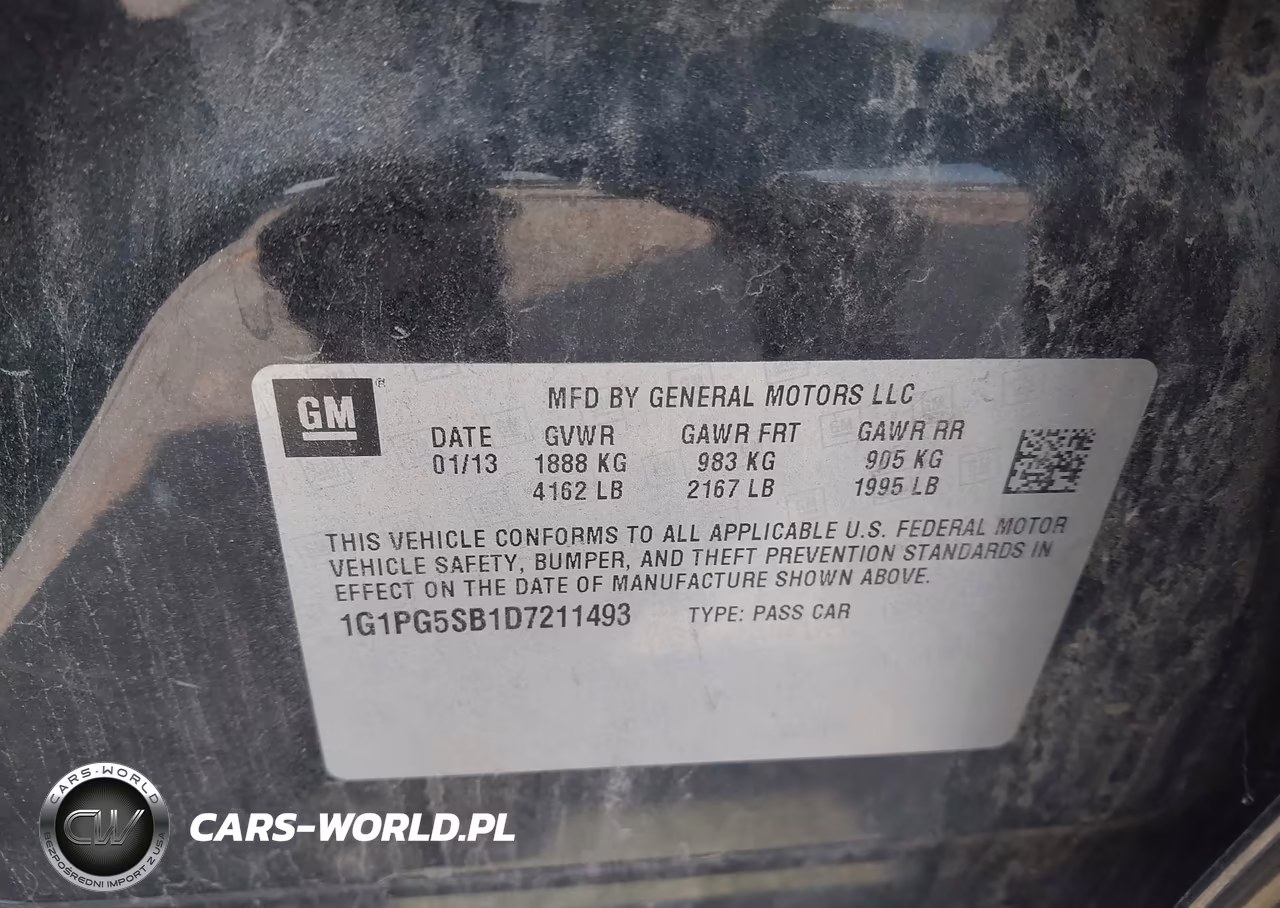2013 Chevrolet Cruze Ltz VIN:1G1PG5SB1D7211493 - 9