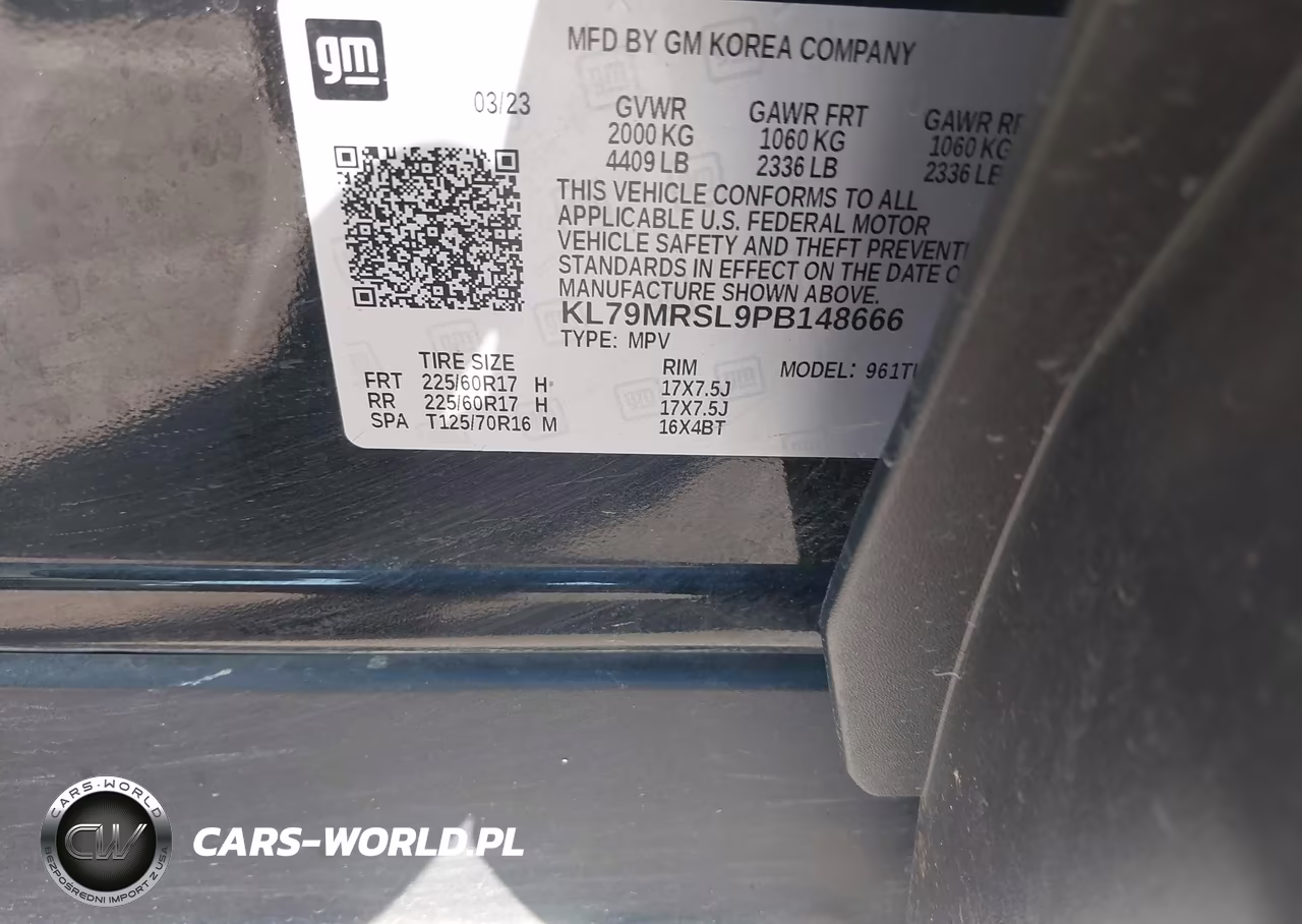 2023 Chevrolet Trailblazer Awd Lt VIN:KL79MRSL9PB148666 - 9