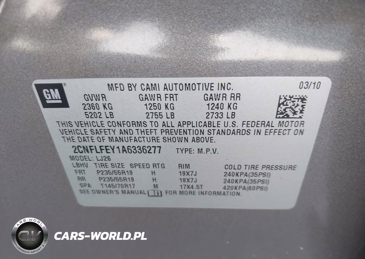 2010 Chevrolet Equinox Ltz VIN:2CNFLFEY1A6336277 - 9