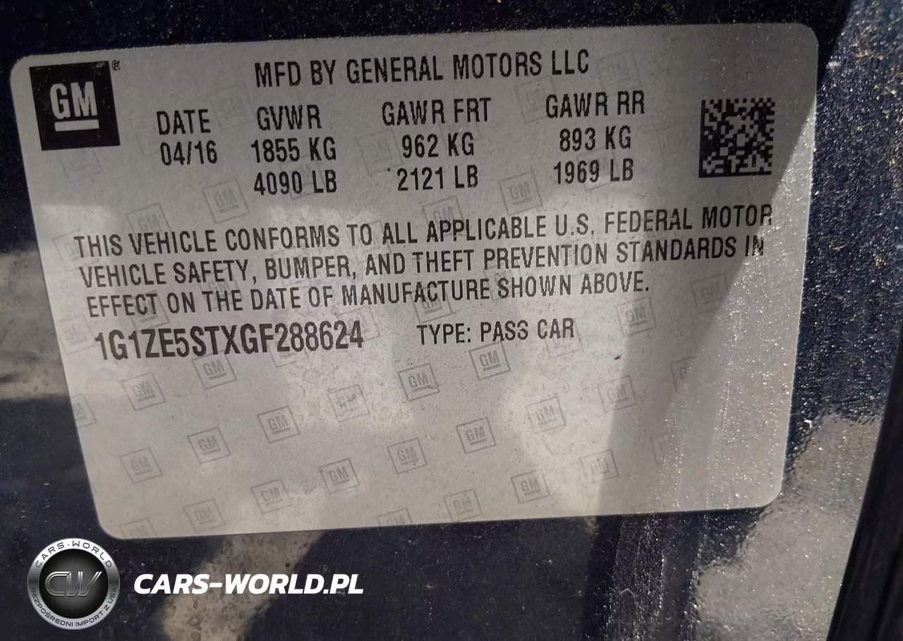 2016 Chevrolet Malibu 1Lt VIN:1G1ZE5STXGF288624 - 9