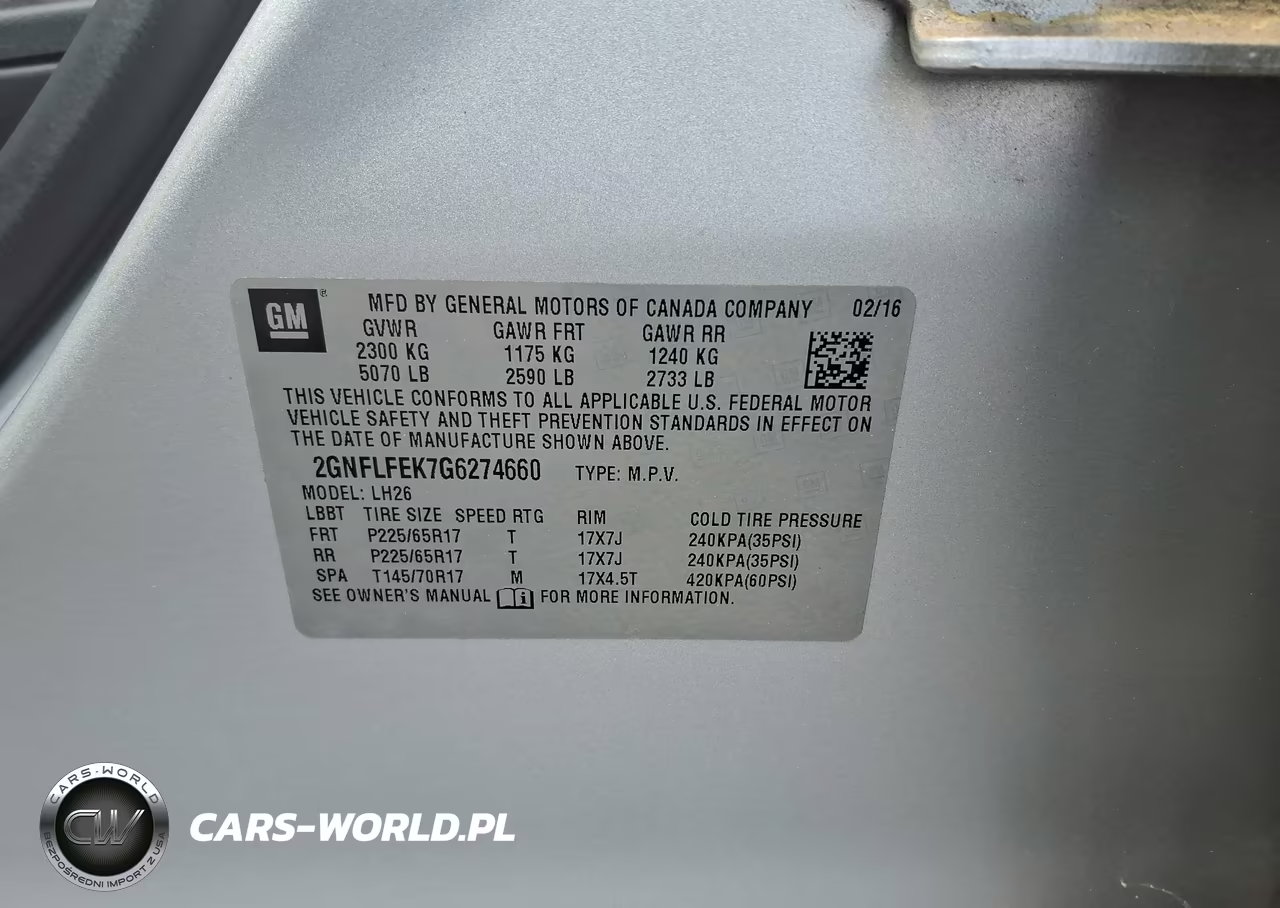 2016 Chevrolet Equinox Lt VIN:2GNFLFEK7G6274660 - 9