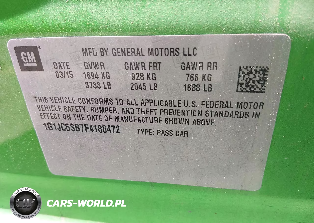 2015 Chevrolet Sonic Lt Auto VIN:1G1JC6SB7F4180472 - 9