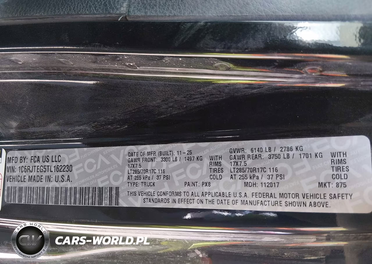 2026 Jeep Gladiator Mojave 4X4 VIN:1C6RJTEG5TL162230 - 9