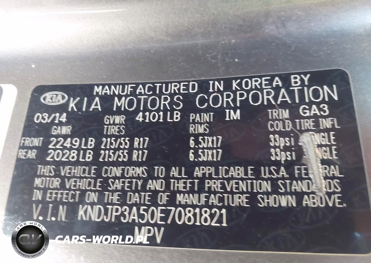 2014 Kia Soul + VIN:KNDJP3A50E7081821 - 9