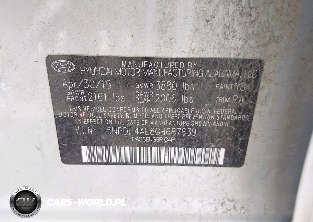 2016 Hyundai Elantra Se VIN:5NPDH4AE8GH687639 - 9