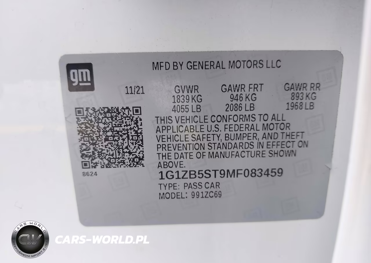 2021 Chevrolet Malibu Fwd Ls VIN:1G1ZB5ST9MF083459 - 9