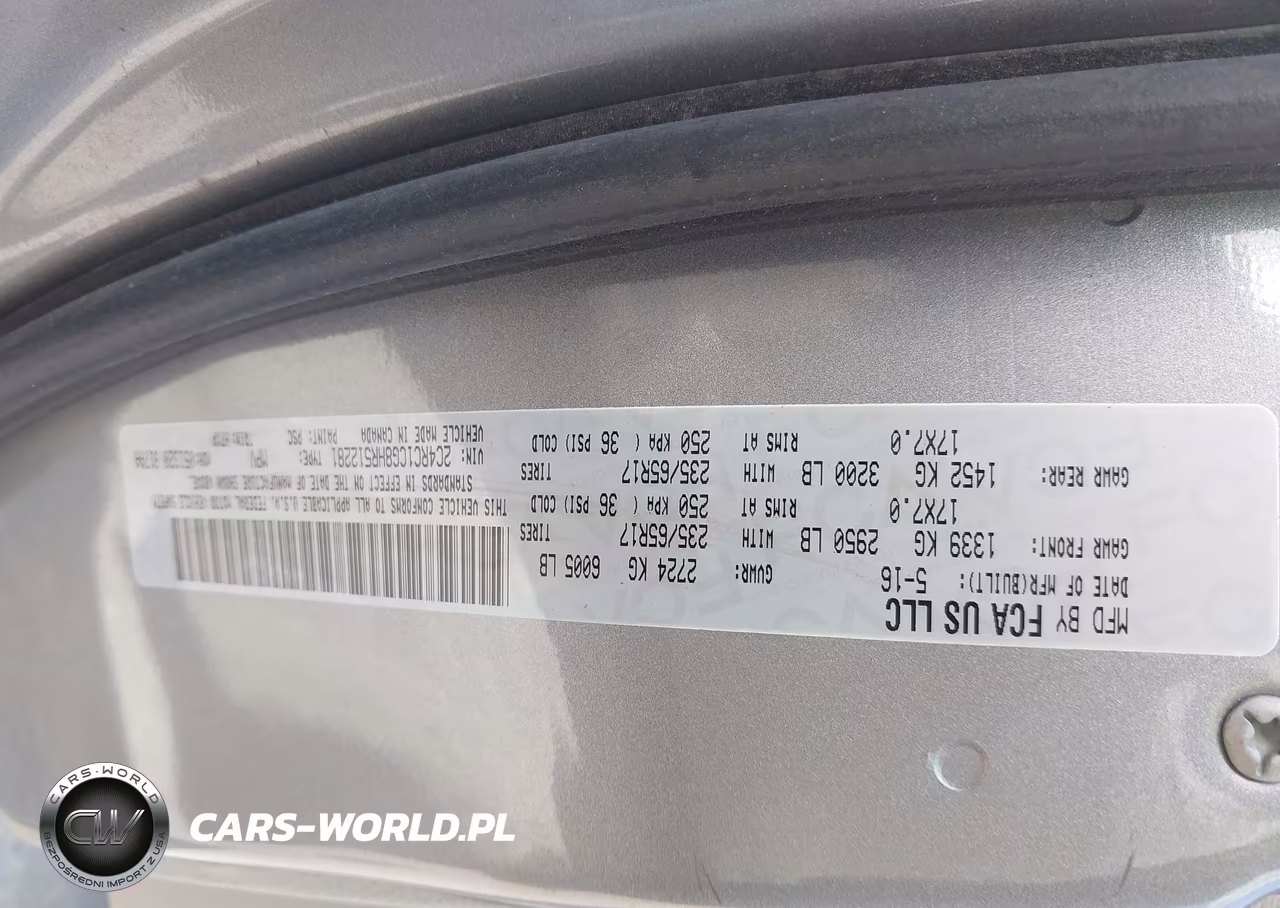 2017 Chrysler Pacifica Lx VIN:2C4RC1CG8HR512281 - 9