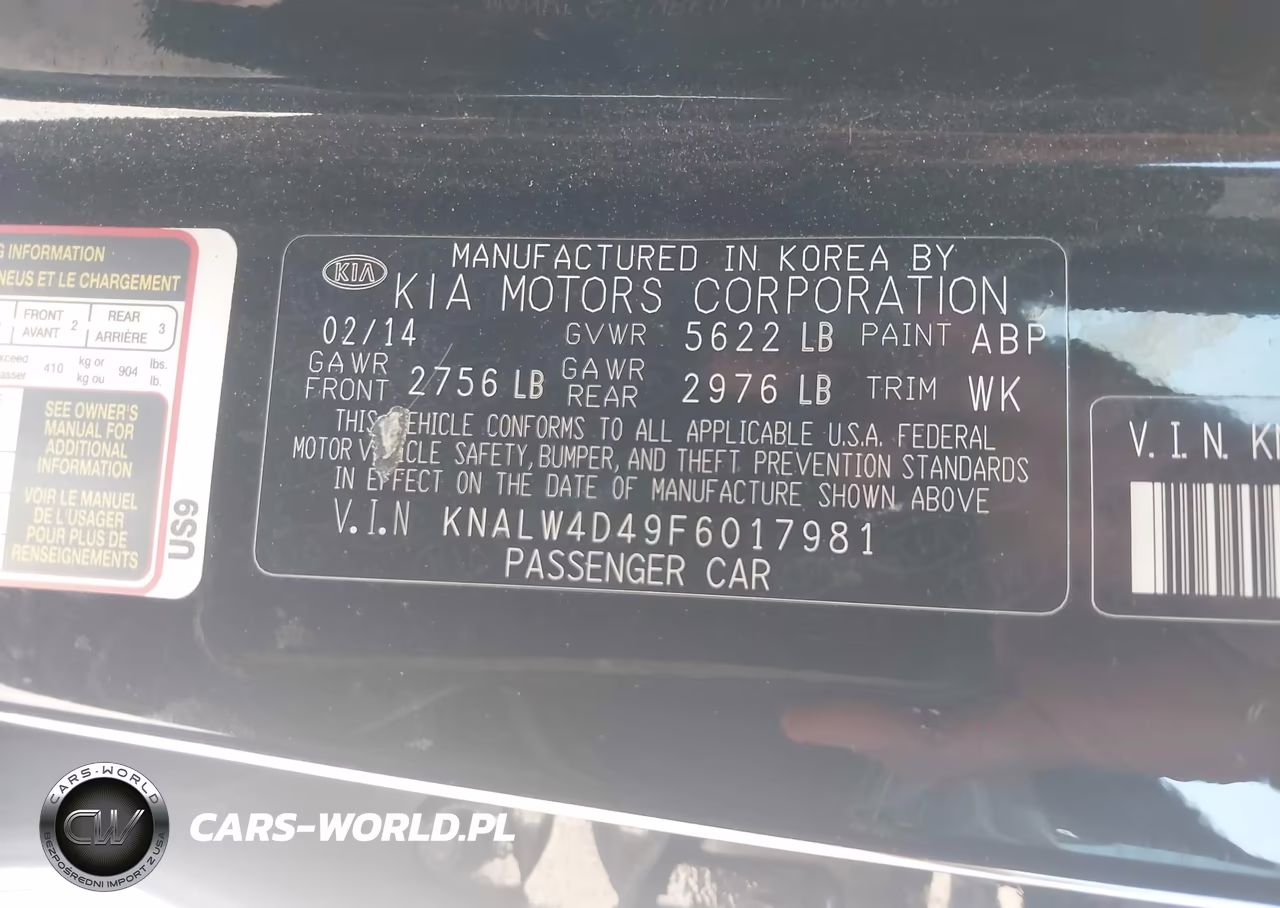 2015 Kia K900 Luxury VIN:KNALW4D49F6017981 - 9