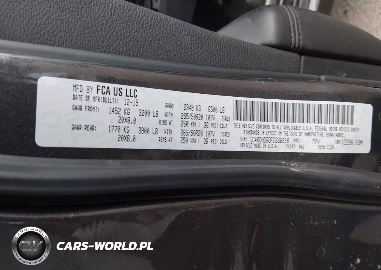 2015 Dodge Durango Limited VIN:1C4RDHDG9FC236218 - 9