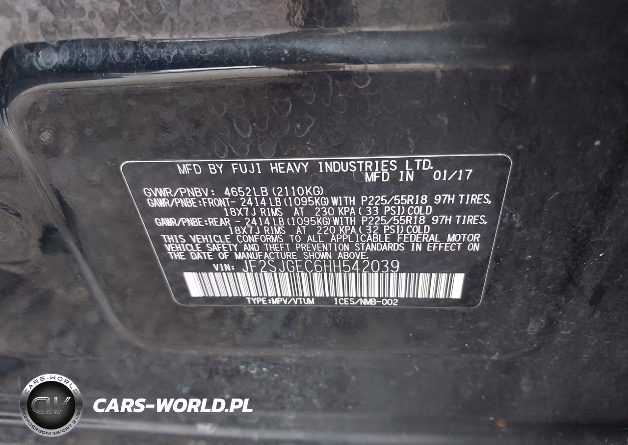 2017 Subaru Forester 2.0Xt Premium VIN:JF2SJGEC6HH542039 - 9