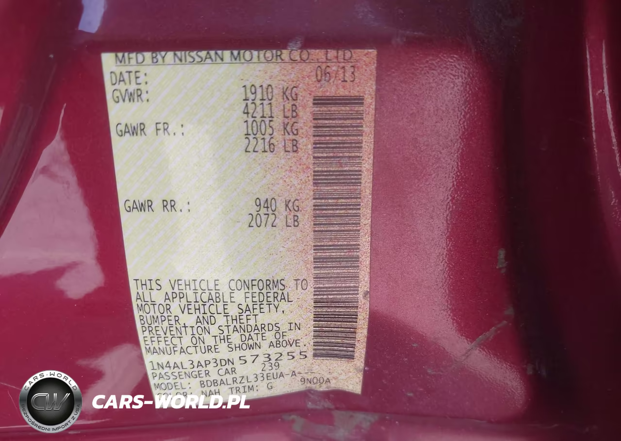 2013 Nissan Altima 2.5 S VIN:1N4AL3AP3DN573255 - 9