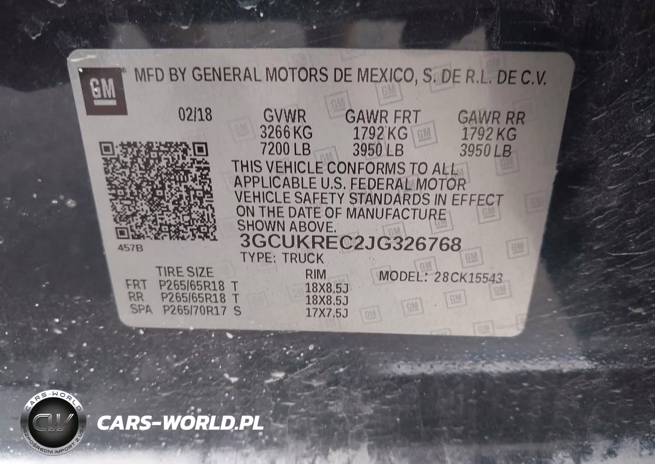 2018 Chevrolet Silverado 1500 1Lt VIN:3GCUKREC2JG326768 - 9