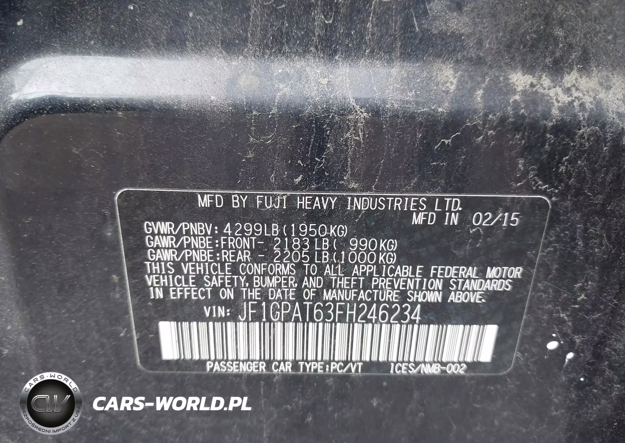 2015 Subaru Impreza 2.0I Sport Premium VIN:JF1GPAT63FH246234 - 9