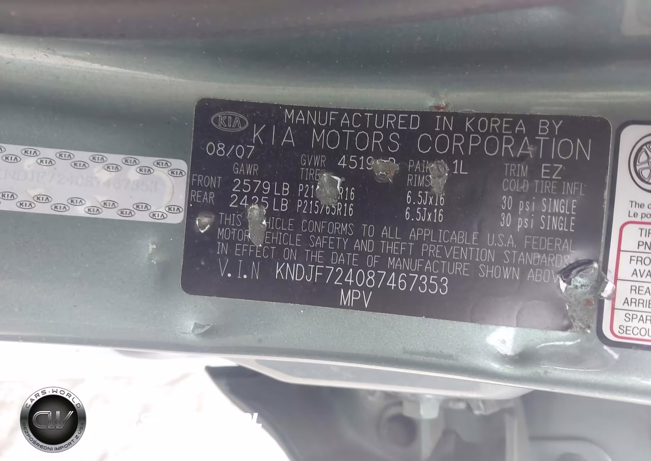 2008 Kia Sportage Lx VIN:KNDJF724087467353 - 9