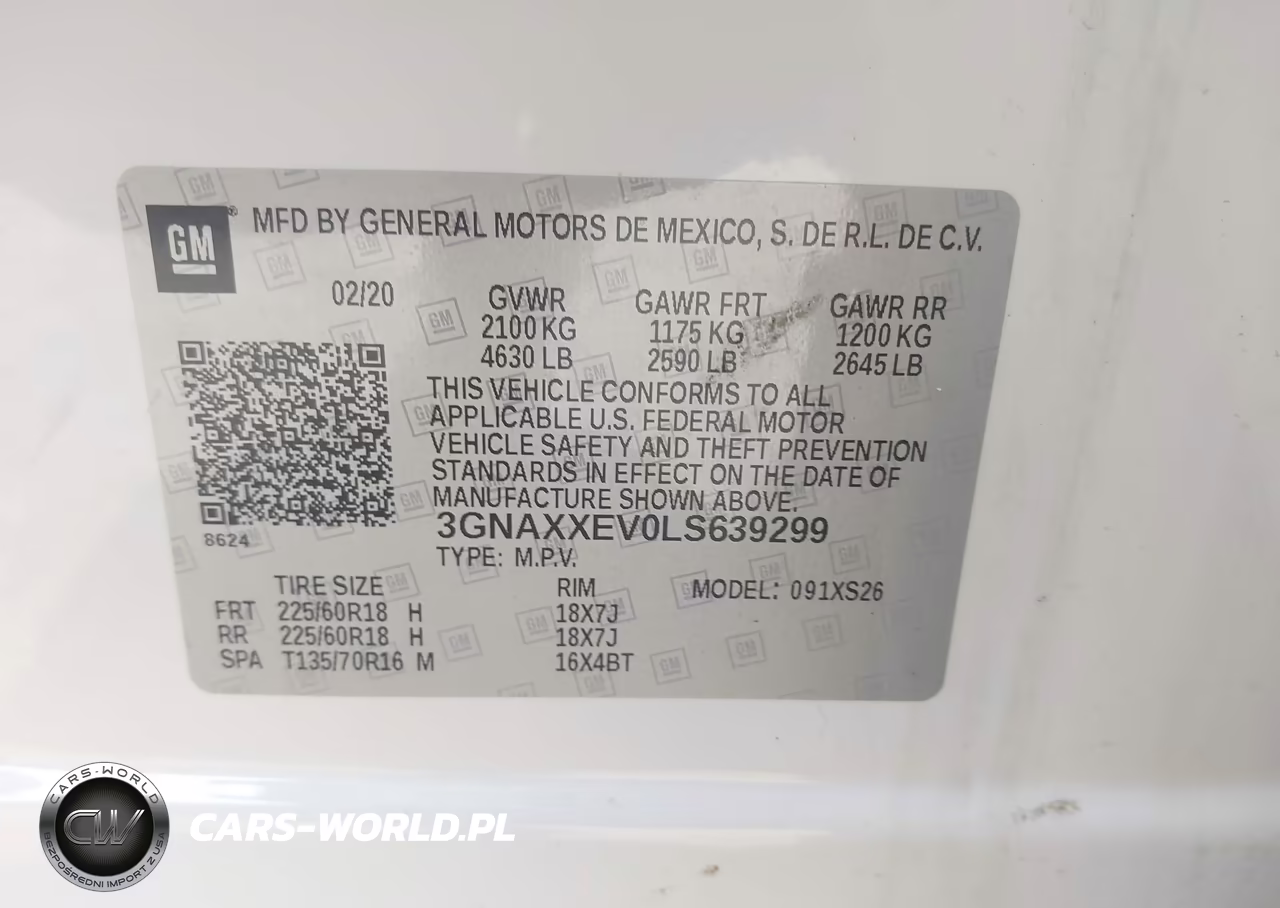 2020 Chevrolet Equinox Awd Premier 1.5L Turbo VIN:3GNAXXEV0LS639299 - 9