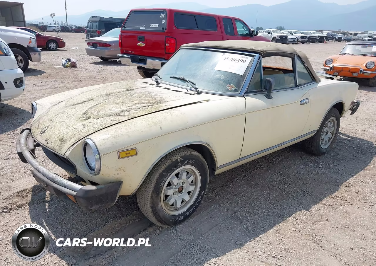 1982 Fiat 124 Spider VIN:ZFAAS00B1C8189190 - 2