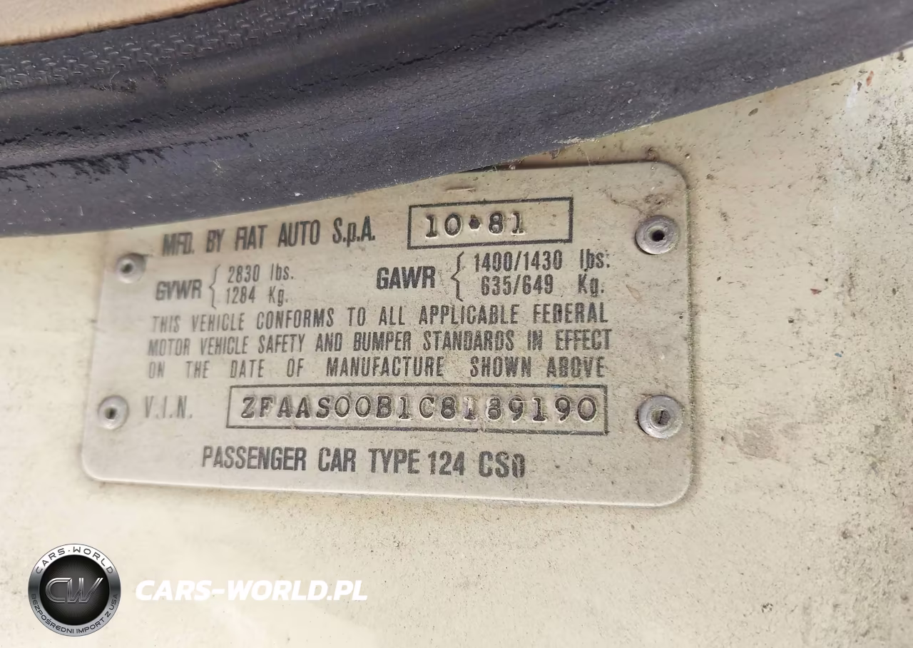 1982 Fiat 124 Spider VIN:ZFAAS00B1C8189190 - 9