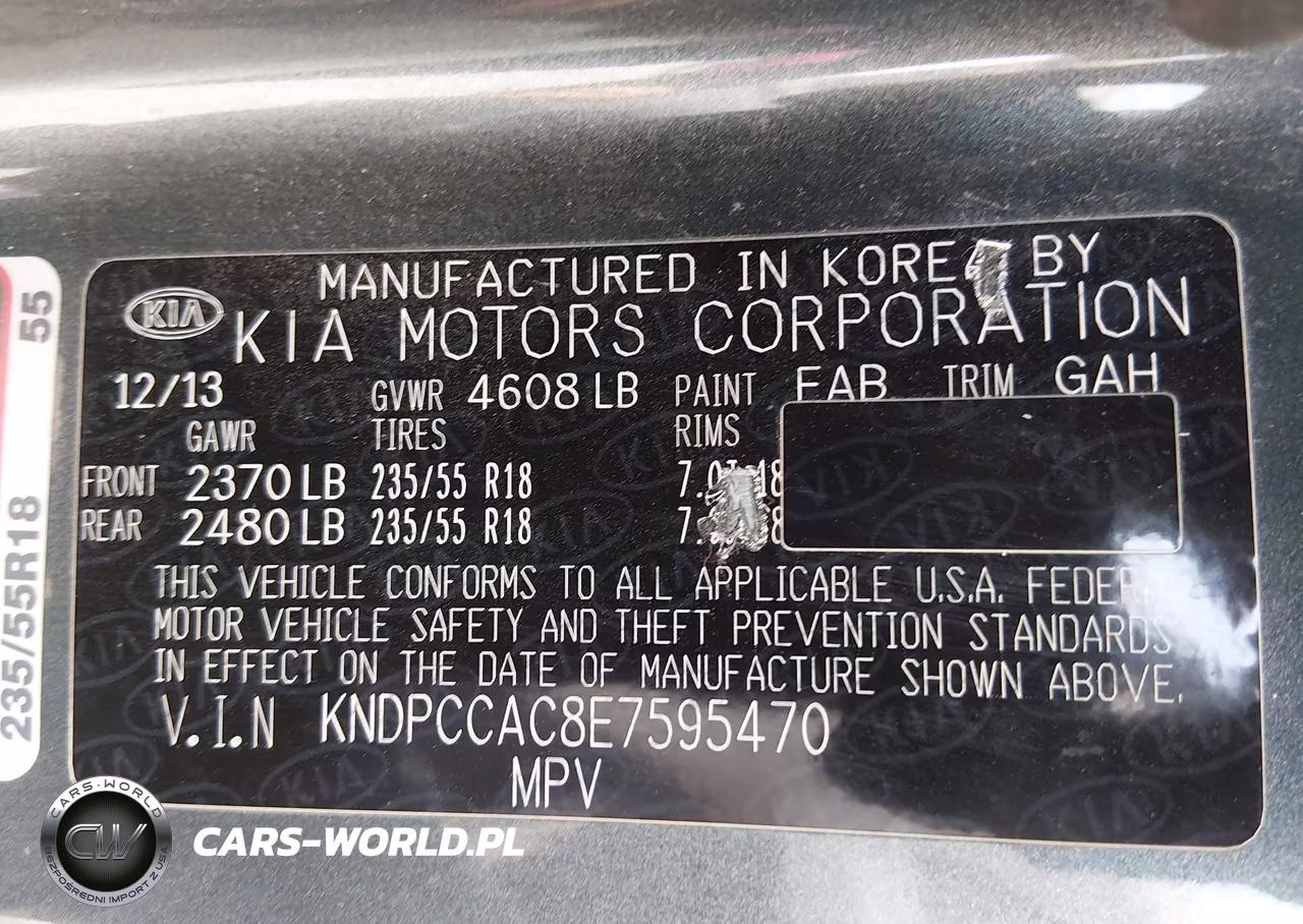 2014 Kia Sportage Ex VIN:KNDPCCAC8E7595470 - 9