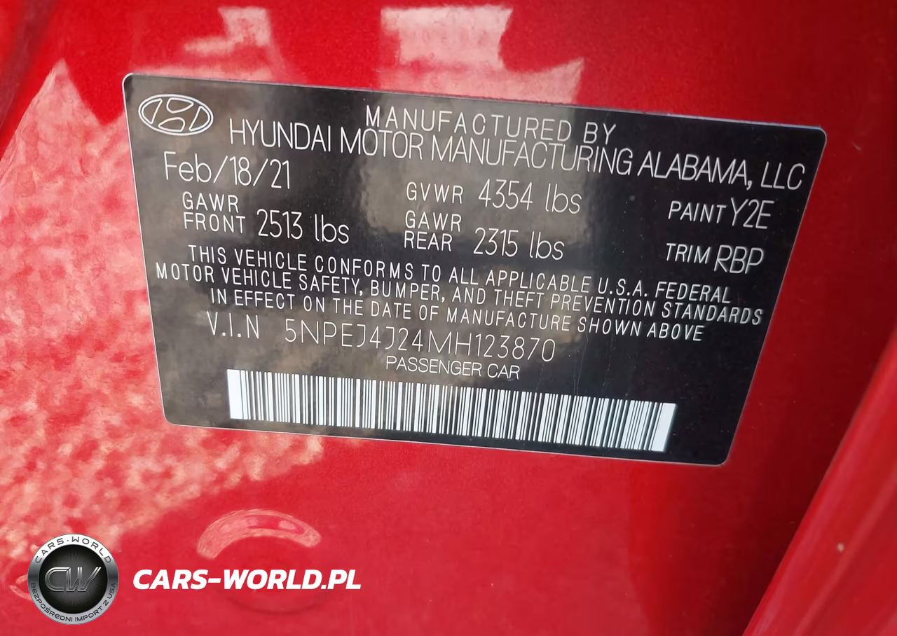 2021 Hyundai Sonata Sel Plus VIN:5NPEJ4J24MH123870 - 9