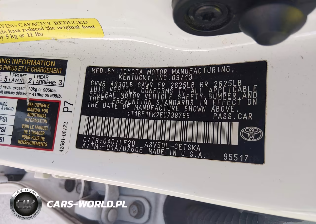 2014 Toyota Camry Se VIN:4T1BF1FK2EU738786 - 9