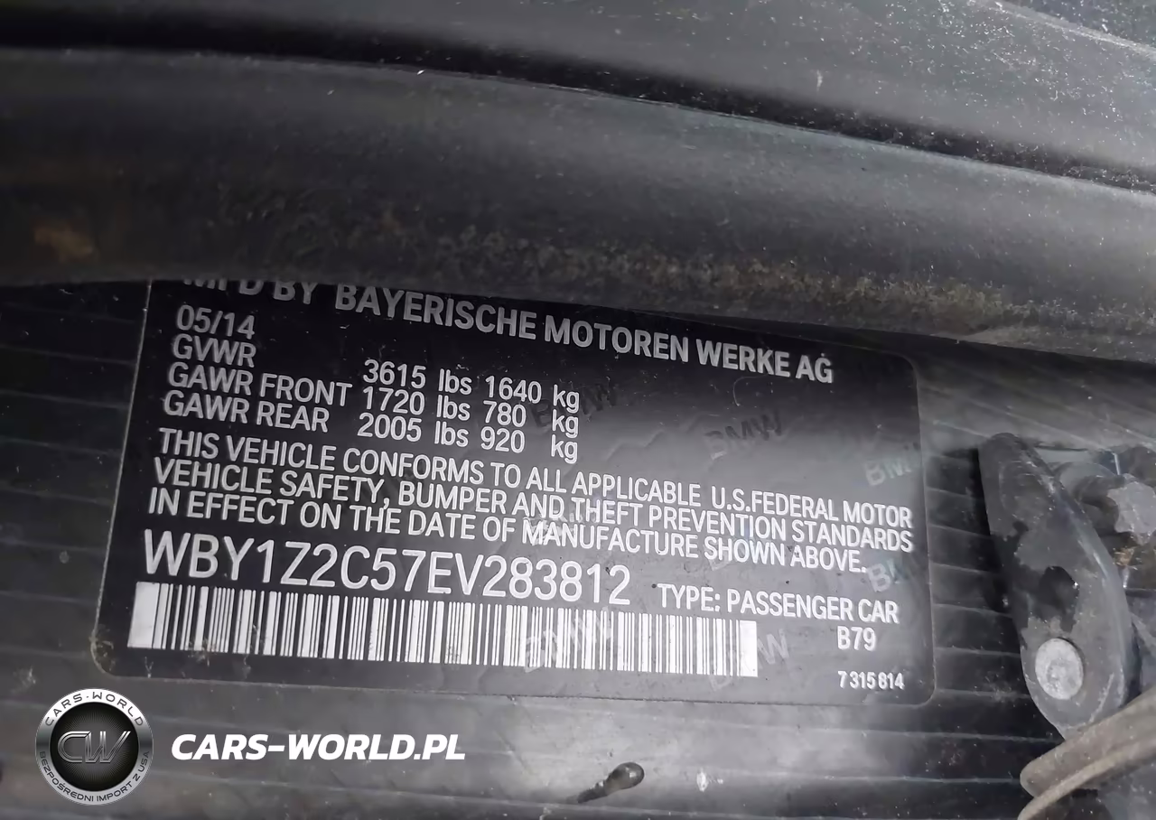 2014 BMW I3 VIN:WBY1Z2C57EV283812 - 9