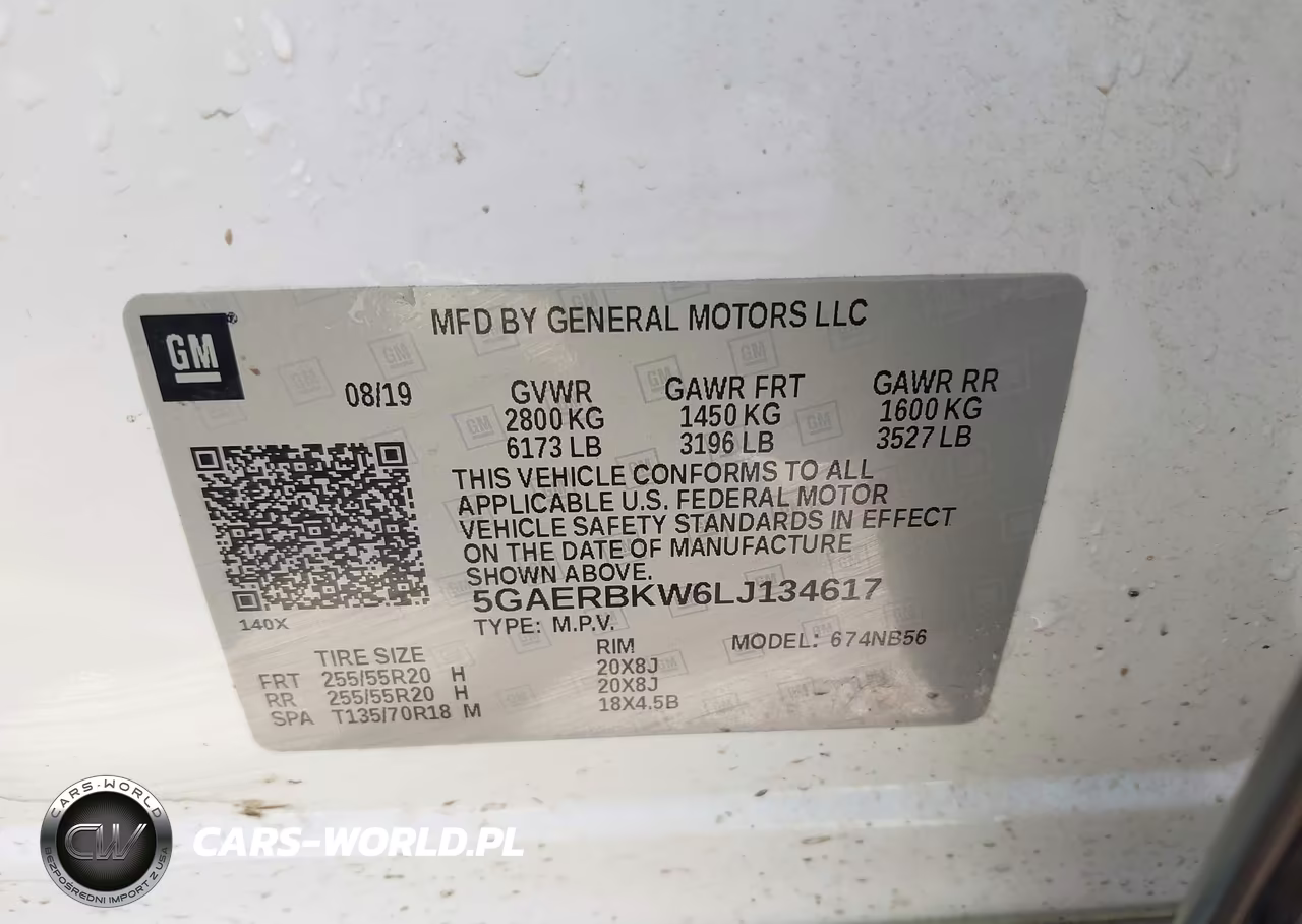 2020 Buick Enclave Fwd Essence VIN:5GAERBKW6LJ134617 - 9