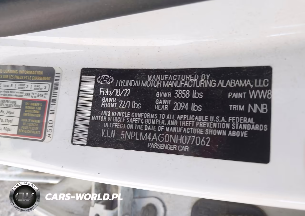 2022 Hyundai Elantra Sel VIN:5NPLM4AG0NH077062 - 9