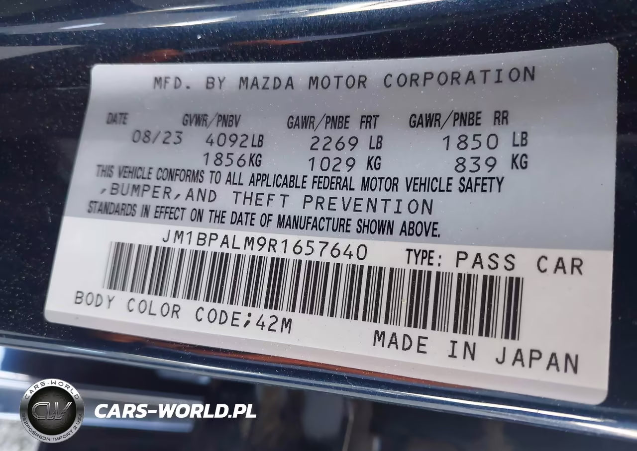 2024 Mazda Mazda3 2.5 S Preferred VIN:JM1BPALM9R1657640 - 9