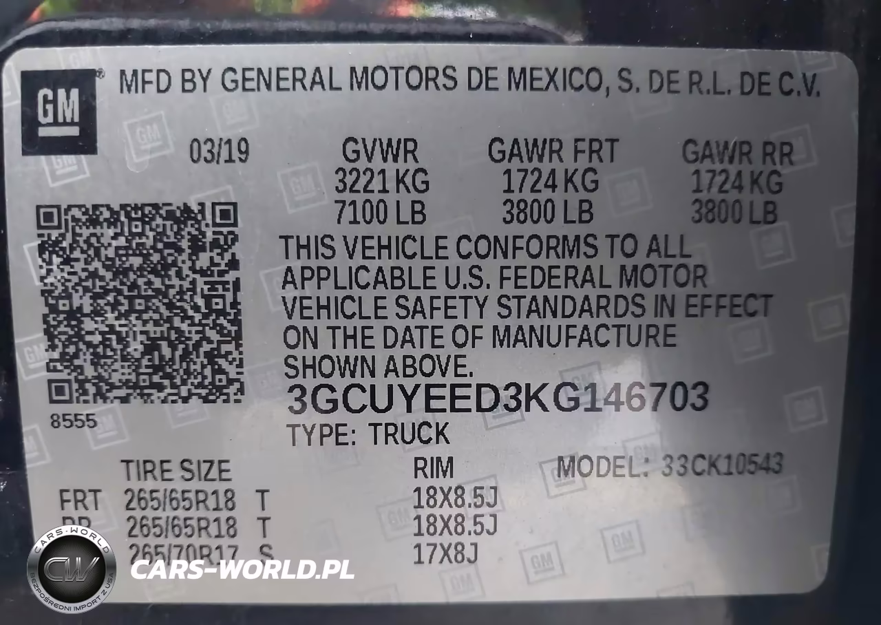 2019 Chevrolet Silverado 1500 Rst VIN:3GCUYEED3KG146703 - 9
