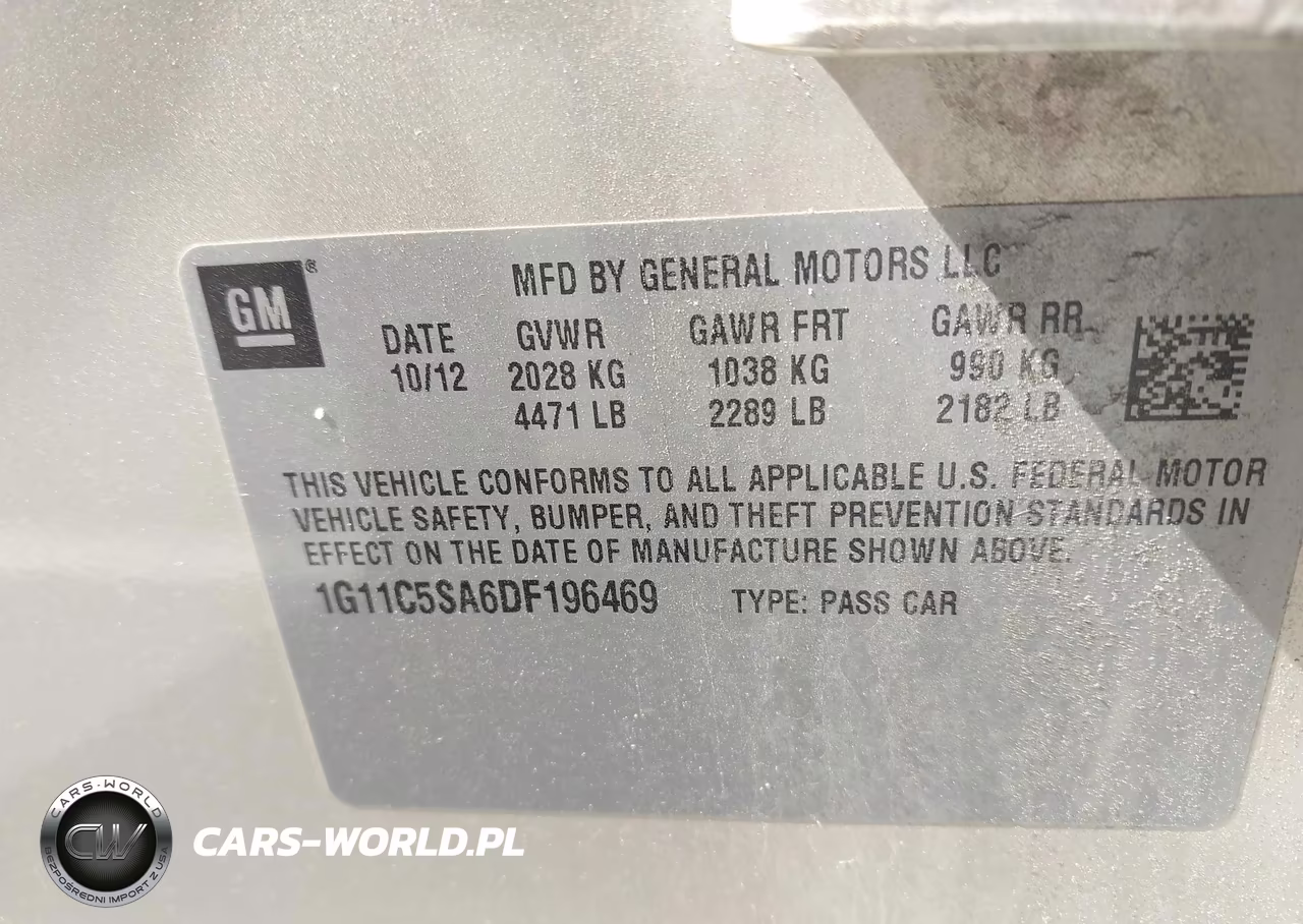 2013 Chevrolet Malibu 1Lt VIN:1G11C5SA6DF196469 - 9