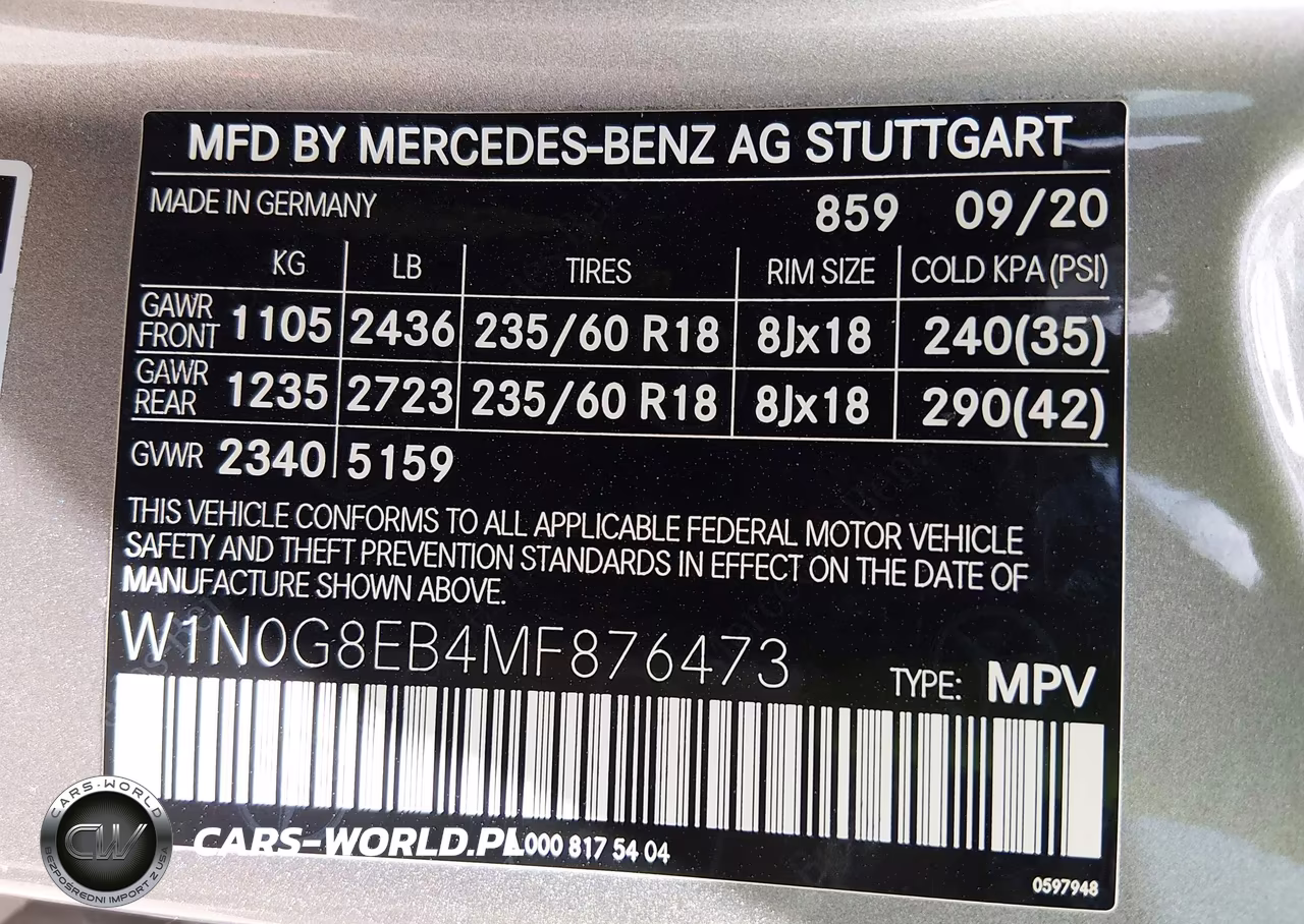 2021 Mercedes-Benz Glc 300 4Matic Suv VIN:W1N0G8EB4MF876473 - 9