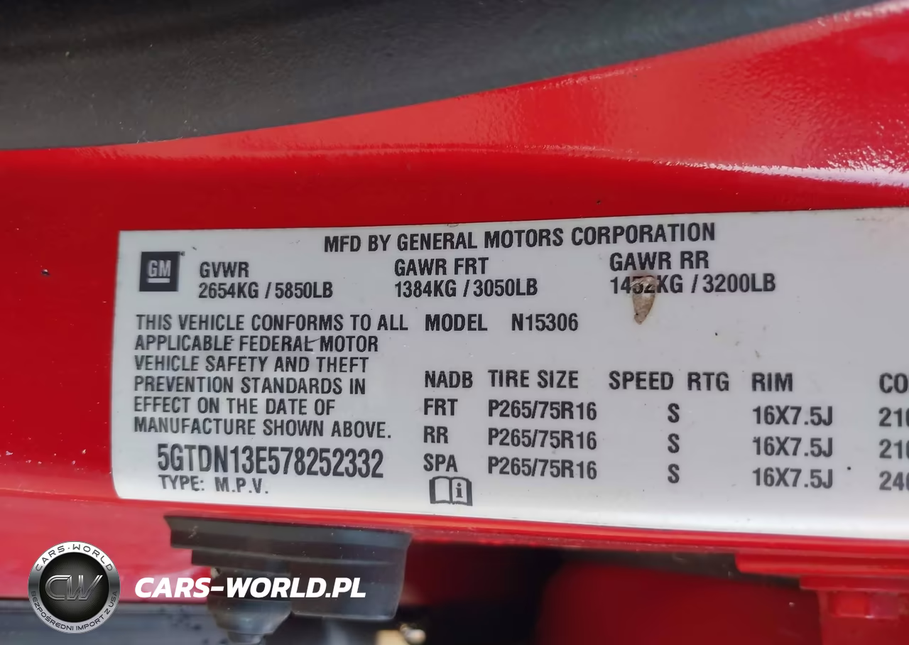 2007 Hummer H3 Suv VIN:5GTDN13E578252332 - 9