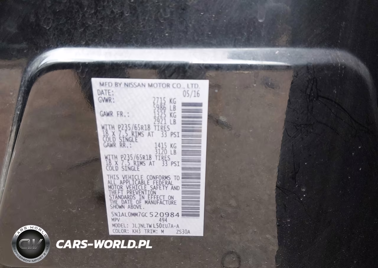 2016 Infiniti Qx60 VIN:5N1AL0MM7GC520984 - 9
