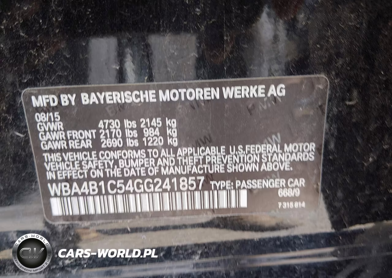 2016 BMW 435I Gran Coupe VIN:WBA4B1C54GG241857 - 9