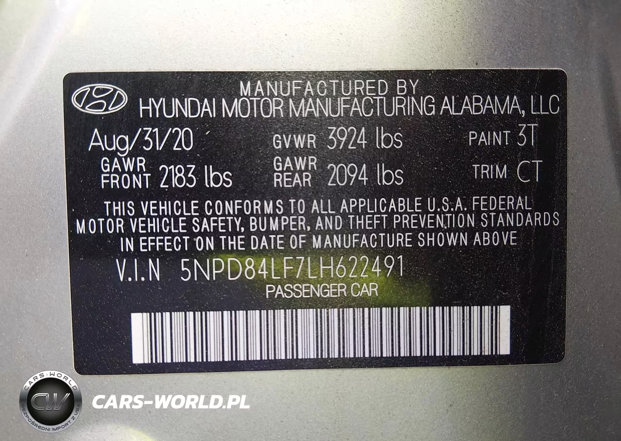 2020 Hyundai Elantra Sel VIN:5NPD84LF7LH622491 - 9