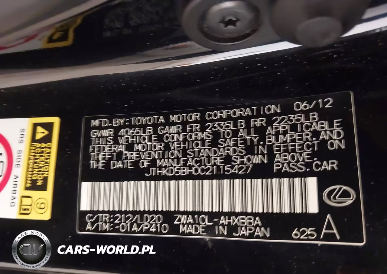 2012 Lexus Ct 200H Premium VIN:JTHKD5BH0C2115427 - 9