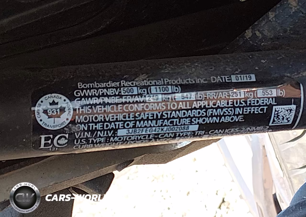 2019 Can-Am Ryker VIN:3JB2FEG42KJ002088 - 10
