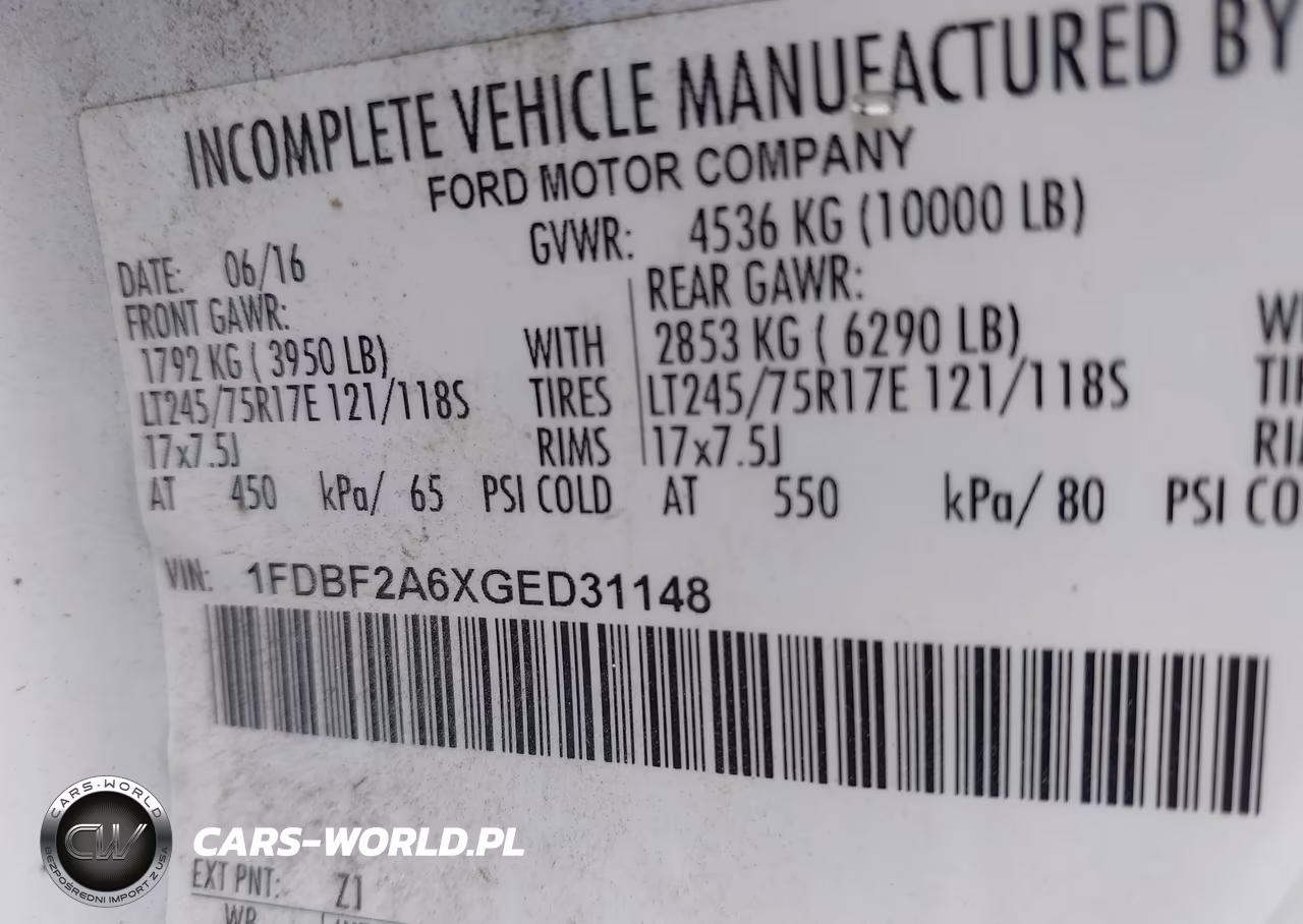 2016 Ford F-250 Xl VIN:1FDBF2A6XGED31148 - 9