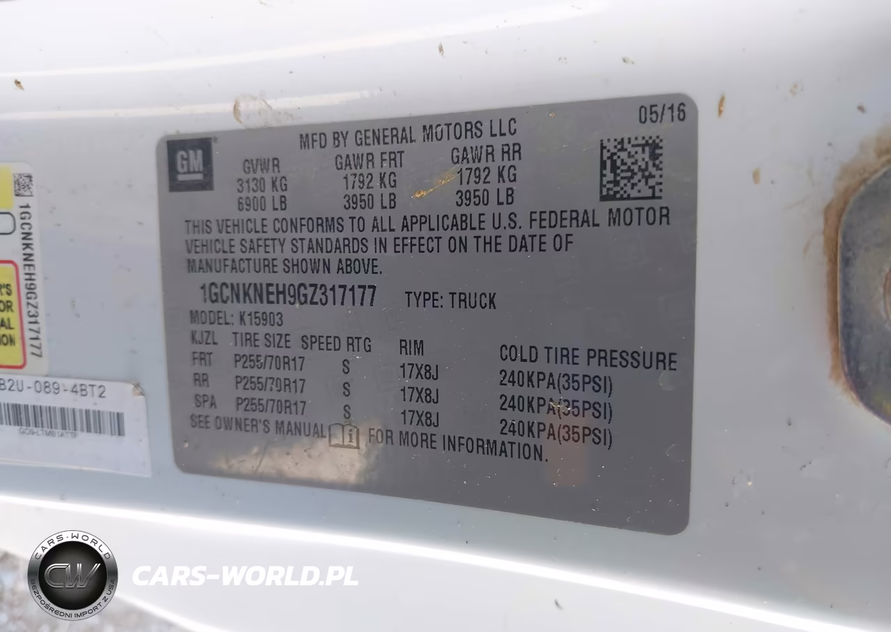 2016 Chevrolet Silverado 1500 Work Truck VIN:1GCNKNEH9GZ317177 - 9