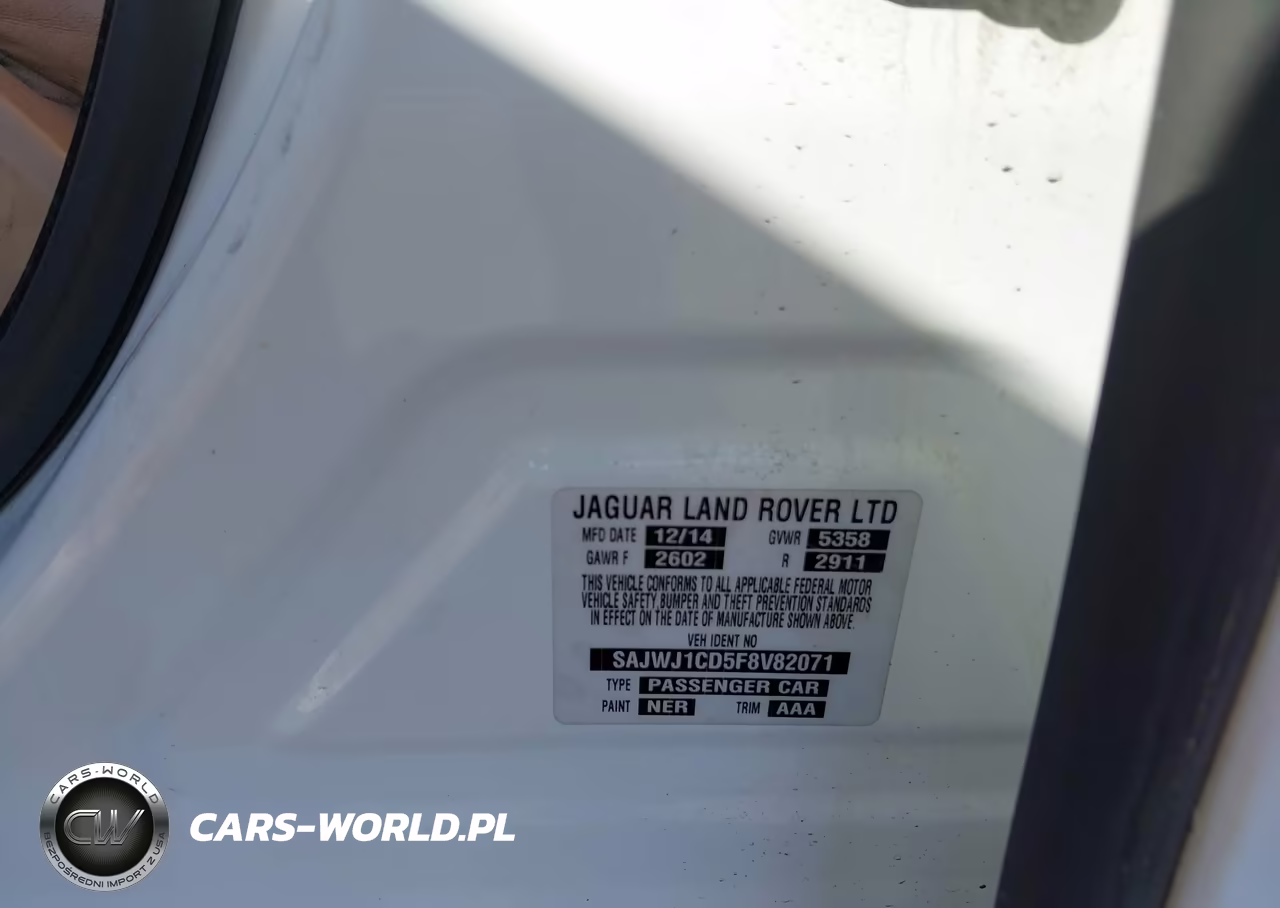 2015 Jaguar Xj VIN:SAJWJ1CD5F8V82071 - 9